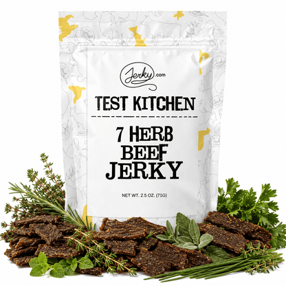 7 Herb Beef Jerky - Limited Edition Test Kitchen Jerky - 2.5 oz. by Jerky.com
