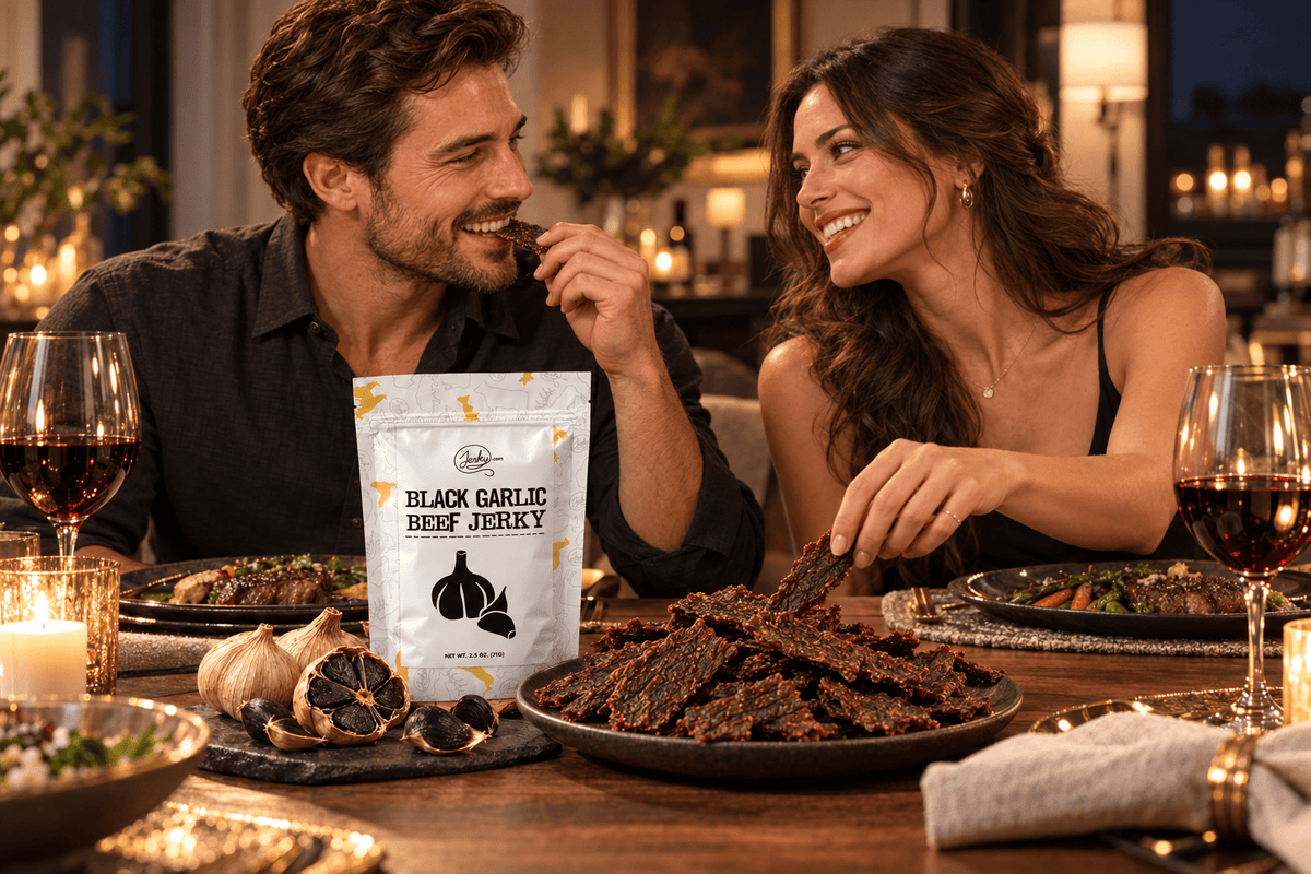 Limited Edition Black Garlic Beef Jerky - 2.5 oz by Jerky.com