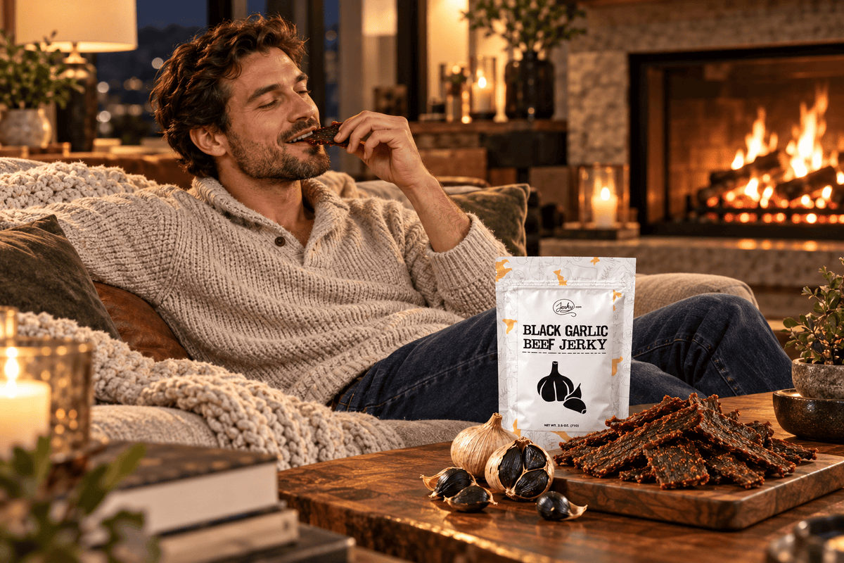Limited Edition Black Garlic Beef Jerky - 2.5 oz by Jerky.com