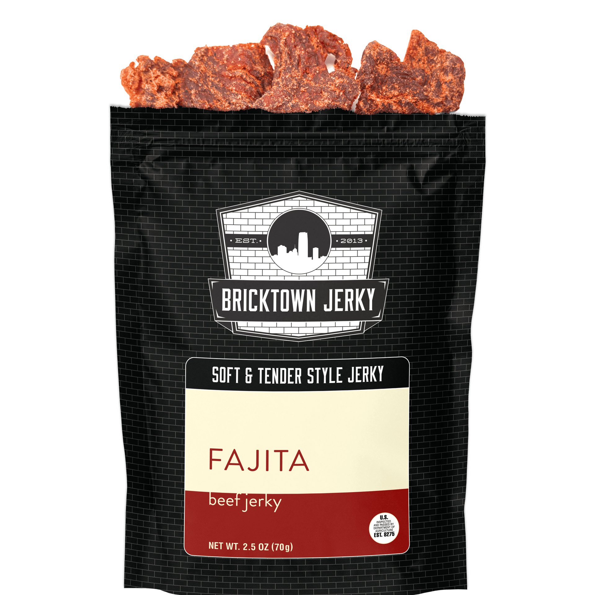 Soft and Tender Style Beef Jerky - Fajita by Bricktown Jerky