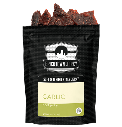Soft and Tender Style Beef Jerky - Garlic by Bricktown Jerky