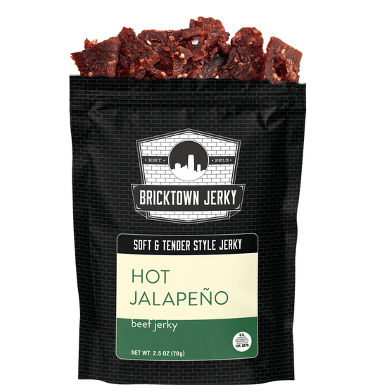 Soft and Tender Style Beef Jerky - Hot Jalapeno by Bricktown Jerky