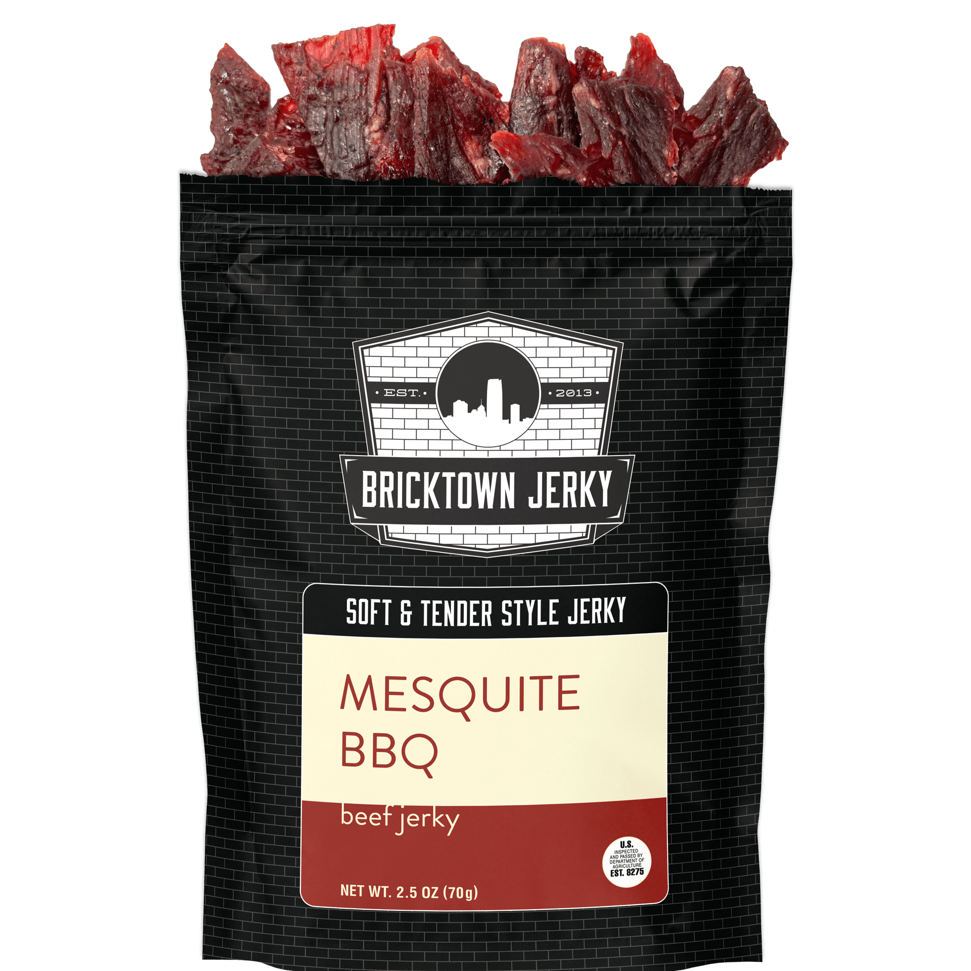 Soft and Tender Style Beef Jerky - Mesquite BBQ by Bricktown Jerky