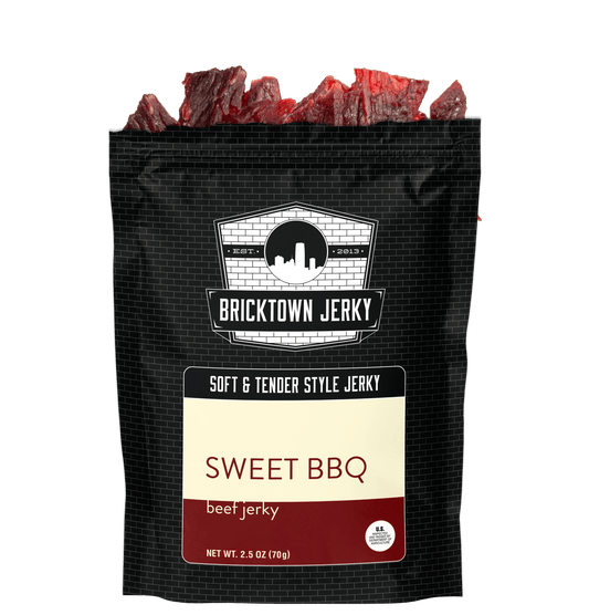 Soft and Tender Style Beef Jerky - Sweet BBQ by Bricktown Jerky