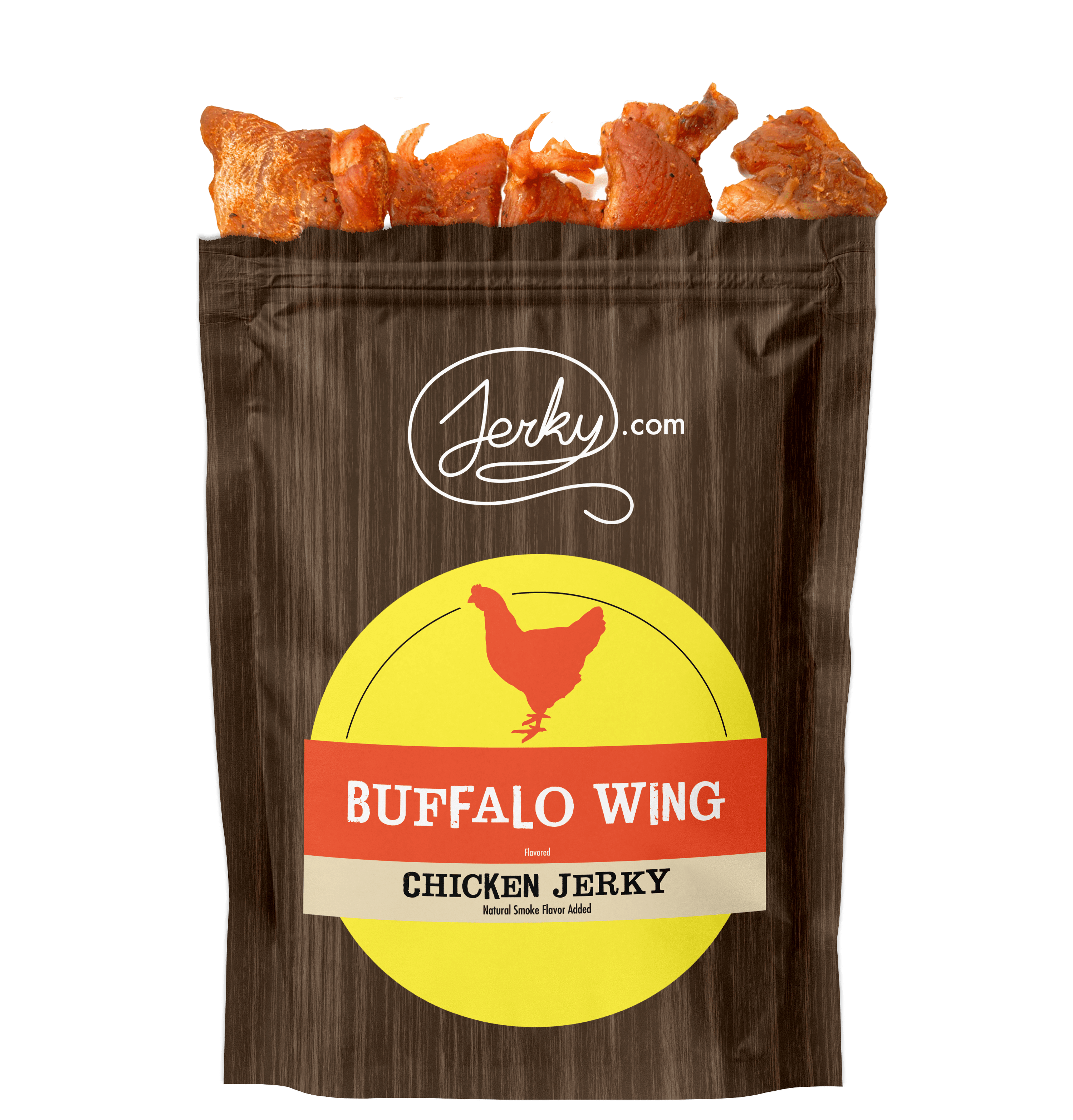 Buffalo Wing Chicken Jerky All Natural Tasty. 2.5 oz. Bags by Jerky