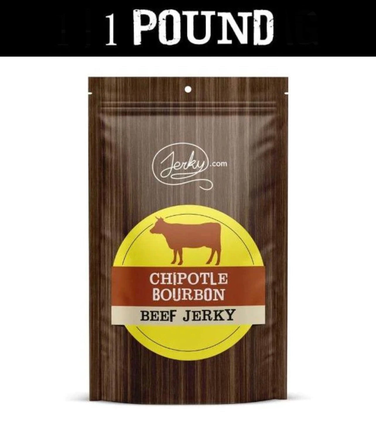 All-Natural Beef Jerky - Chipotle Bourbon - 1 Pound by Jerky.com