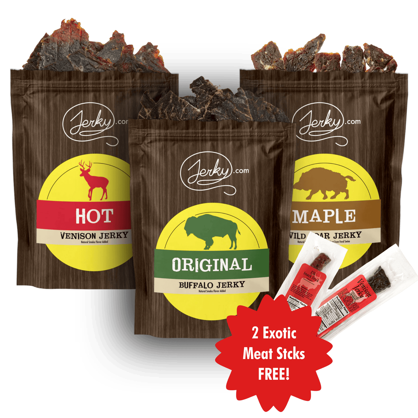 Buffalo, Boar and Venison Exotic Bundle by Jerky.com