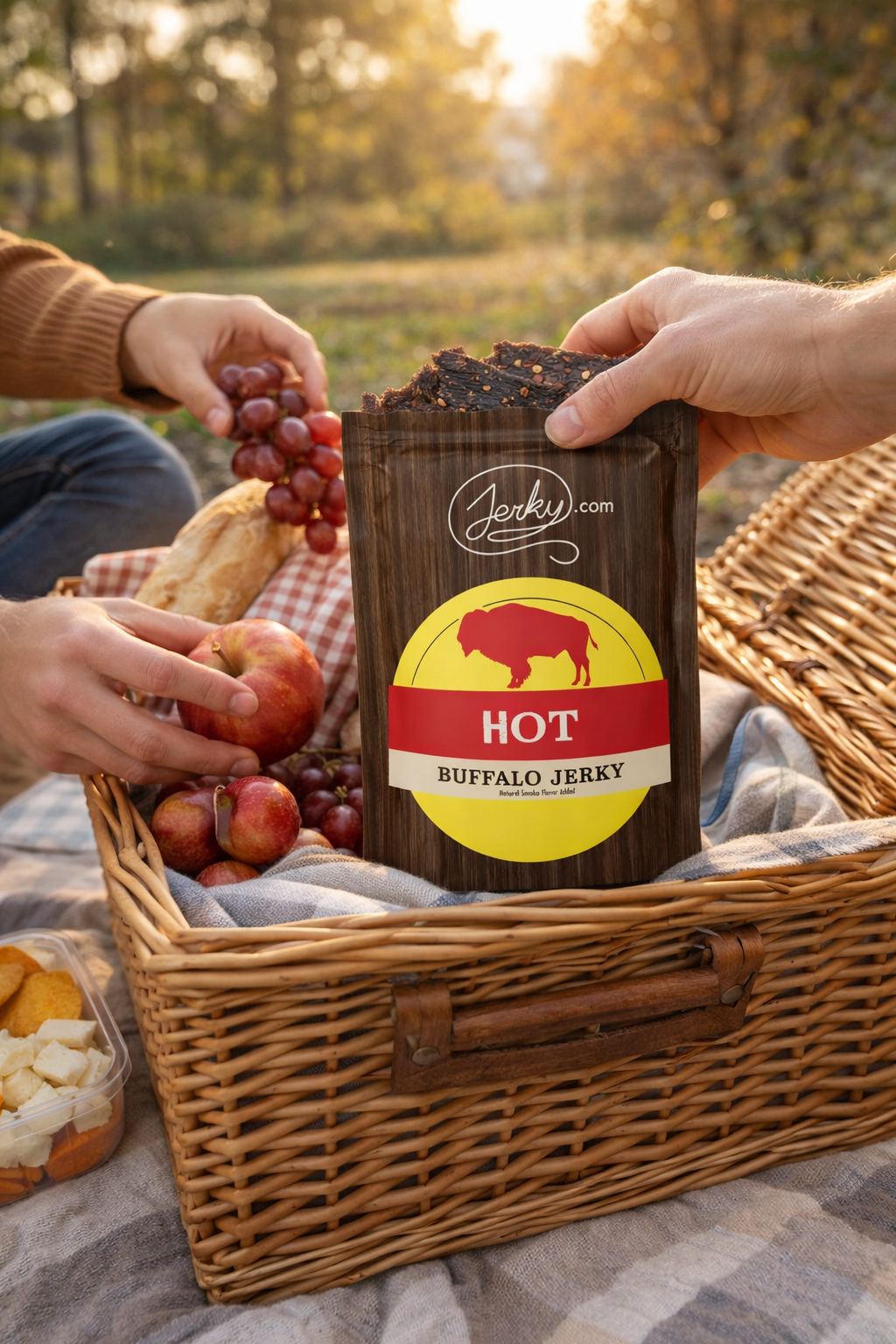 All-Natural Buffalo Jerky - Hot by Jerky.com