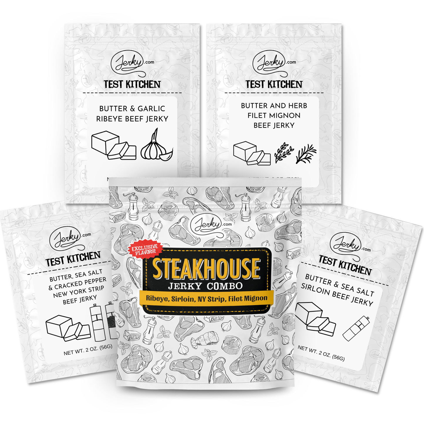 Jerky.com's Steakhouse Beef Jerky Sampler by Jerky.com