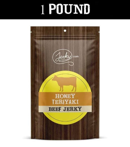 All-Natural Beef Jerky - Honey Teriyaki - 1 Pound by Jerky.com