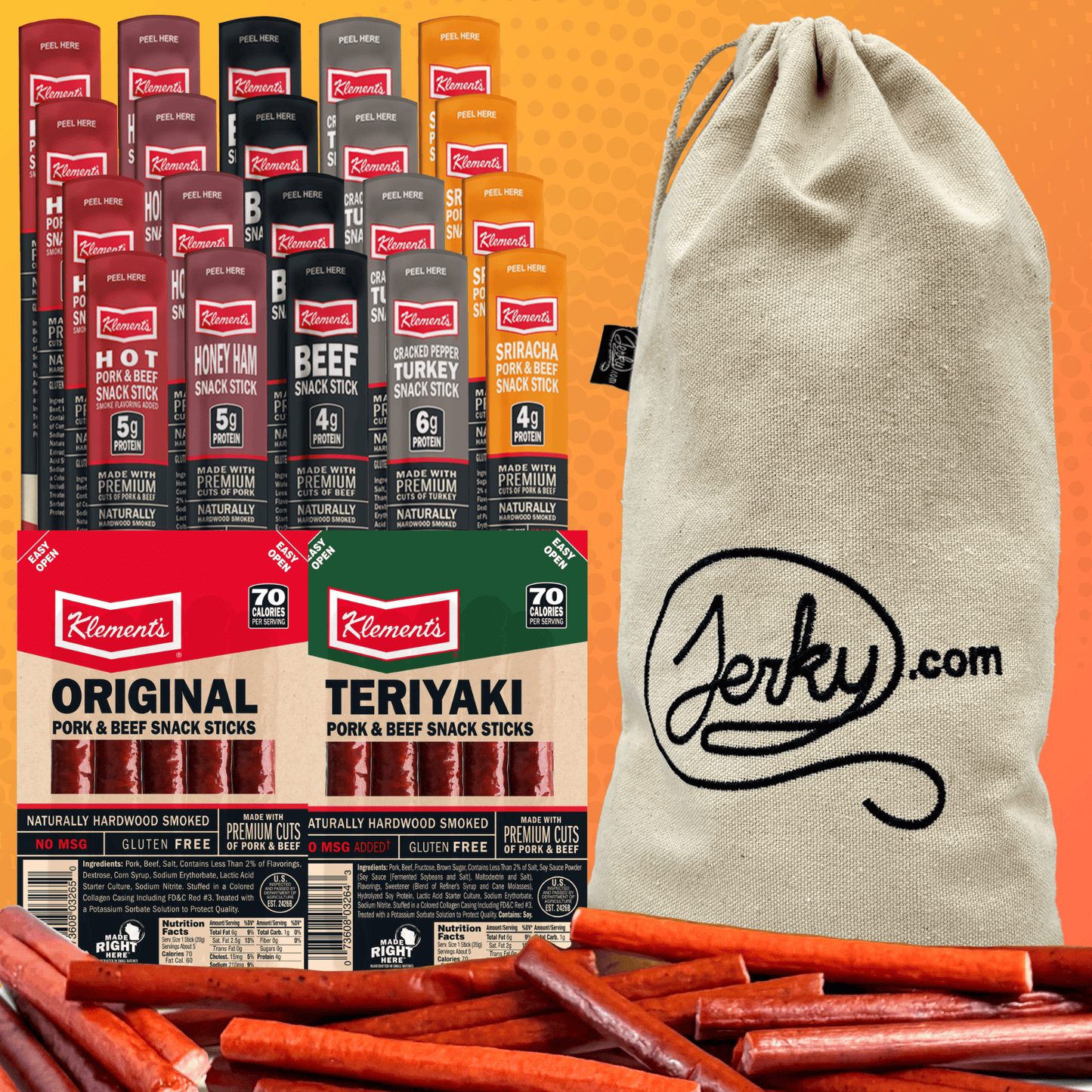 30 pc. Snack Stick Gift Bag - GMA Exclusive by Jerky.com