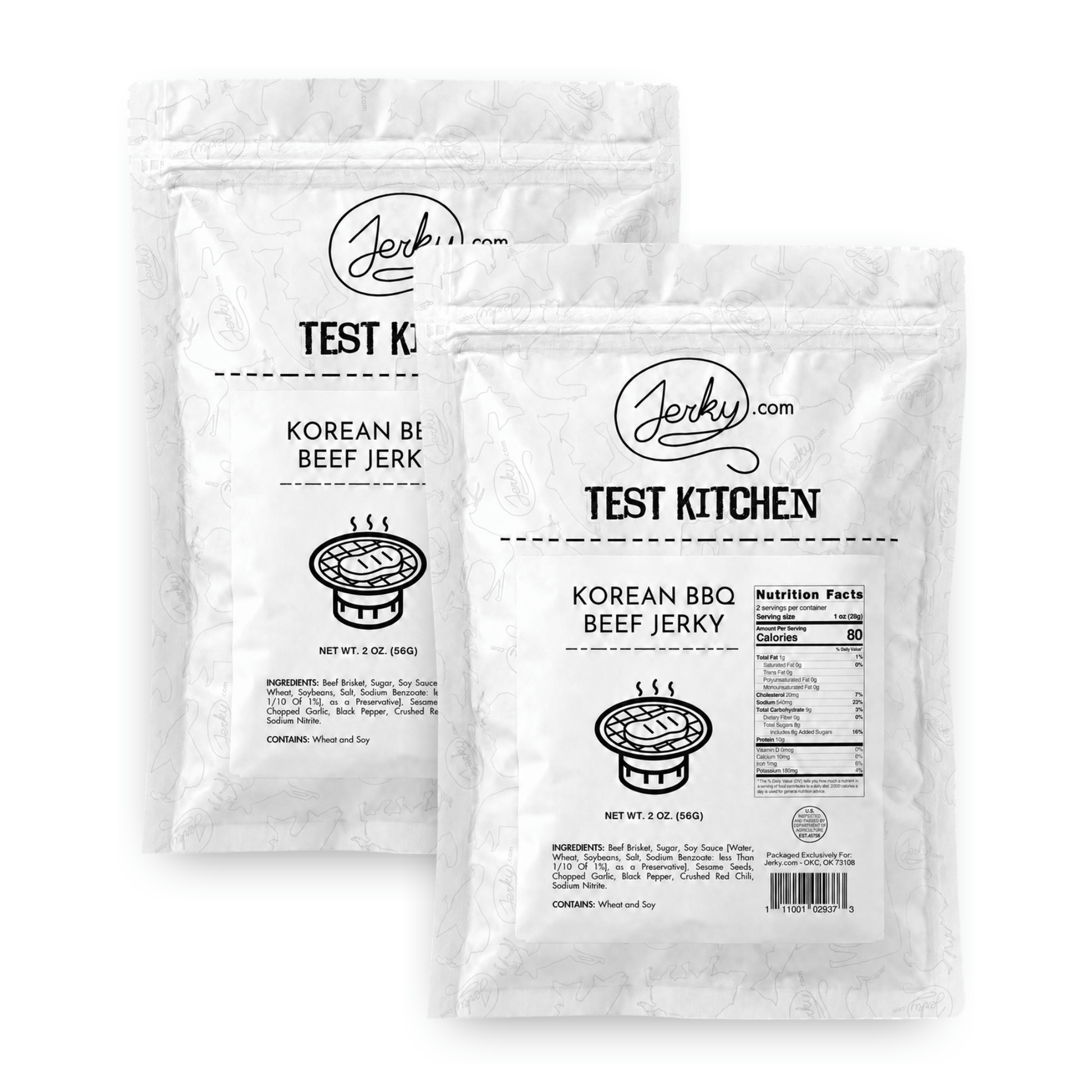 Test Kitchen Batch #55 - Korean BBQ Beef Jerky Beef Jerky 2-Pack by Jerky.com