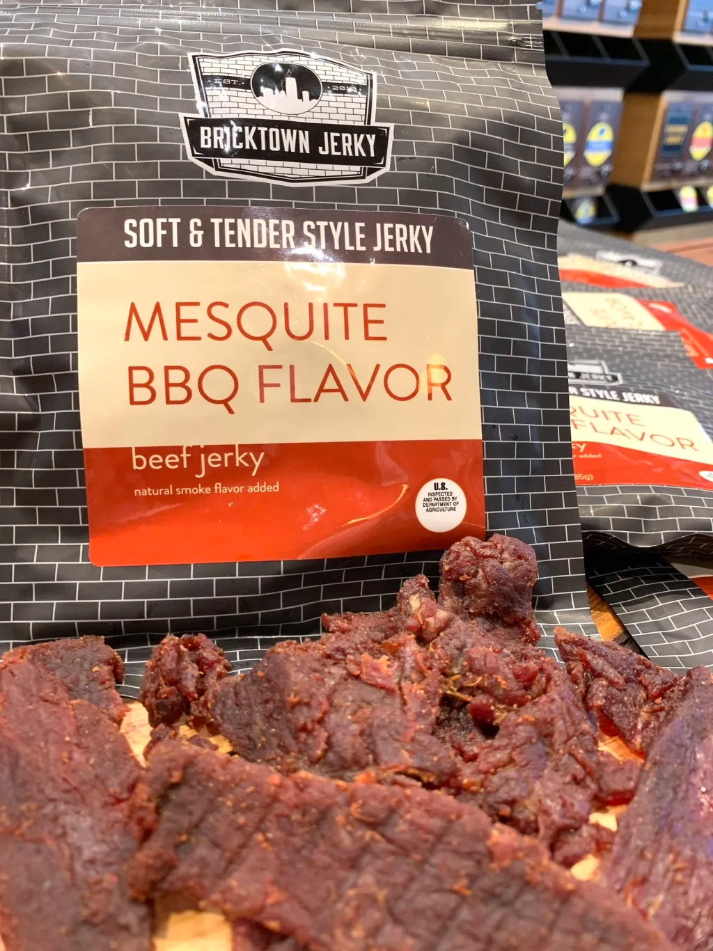 Soft and Tender Style Beef Jerky - Mesquite BBQ by Bricktown Jerky