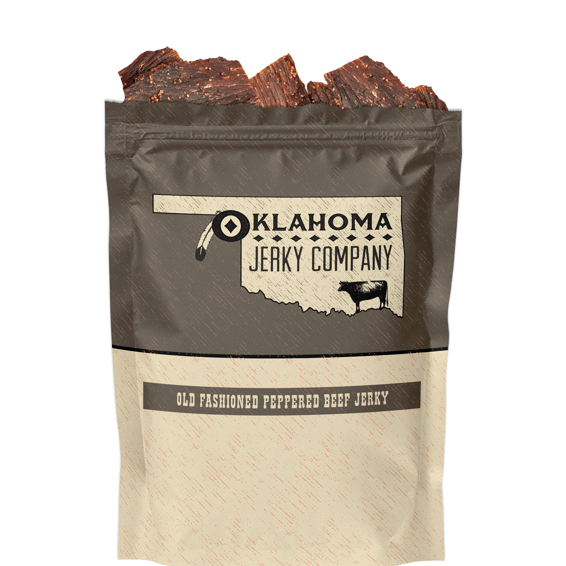 Old Fashioned Style Beef Jerky - Peppered by Oklahoma Jerky Company