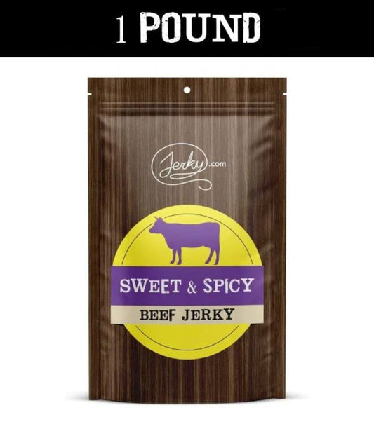 All-Natural Beef Jerky - Sweet & Spicy - 1 Pound by Jerky.com