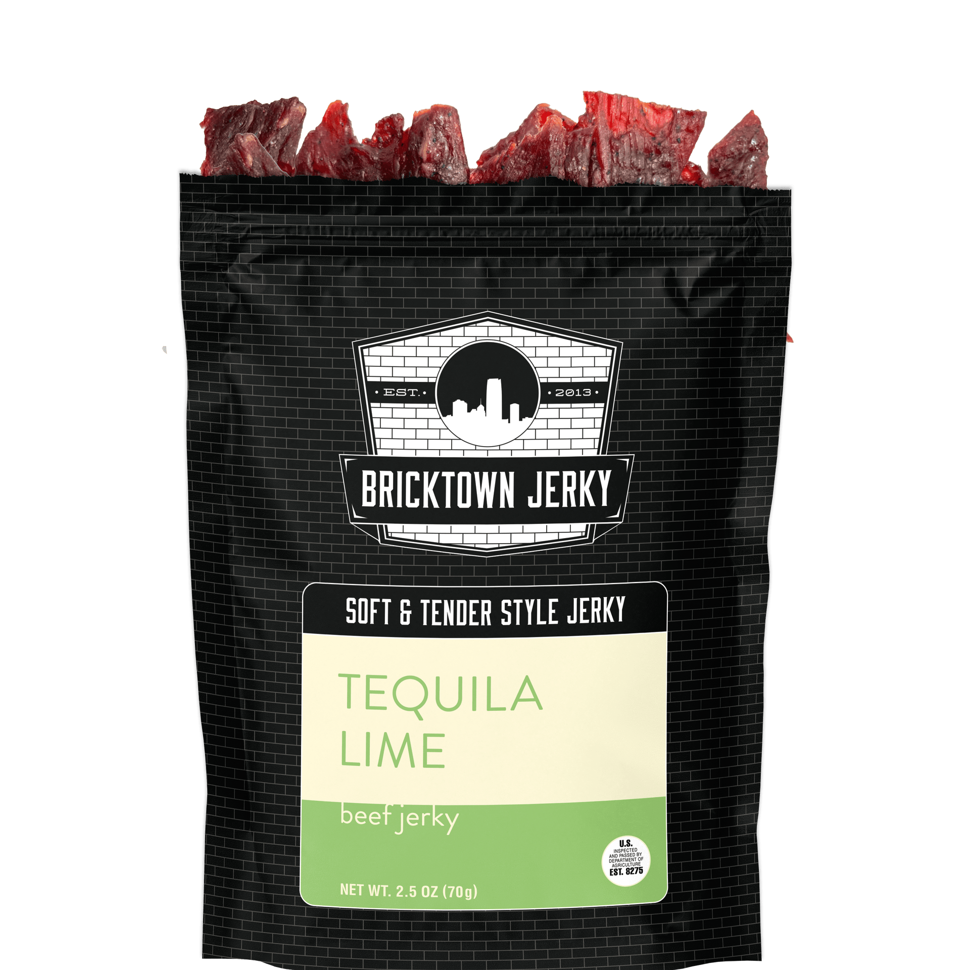 Soft and Tender Style Beef Jerky - Tequila Lime by Bricktown Jerky