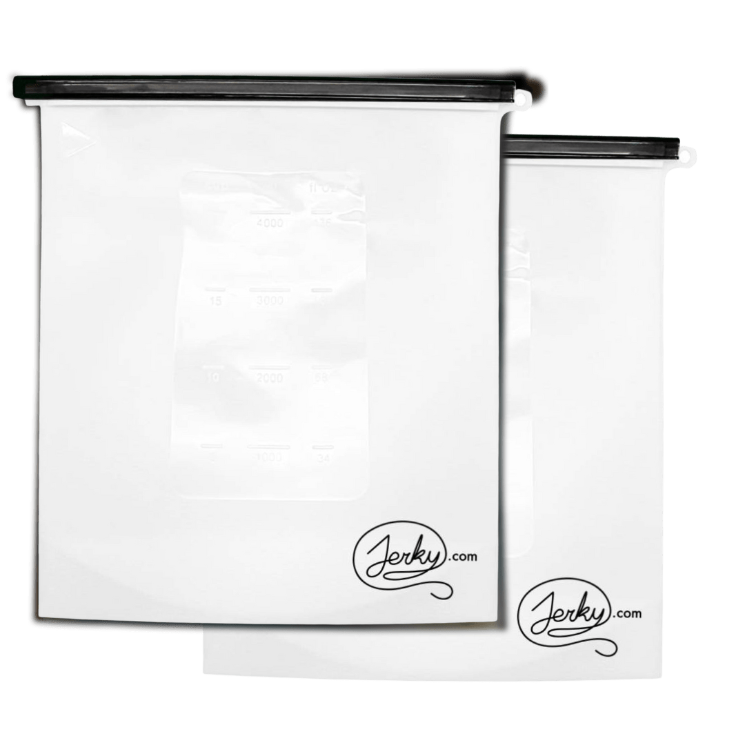 1-Gallon Silicone Marinating Bags 2-Bag Bundle by Jerky.com