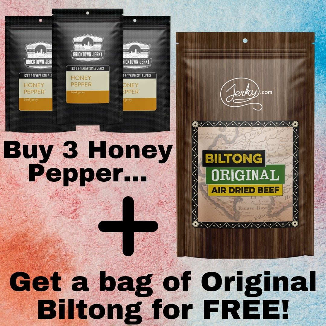 24 Hour Offer - Buy 3 Get 1 FREE Easier To Chew Bundle by Jerky.com