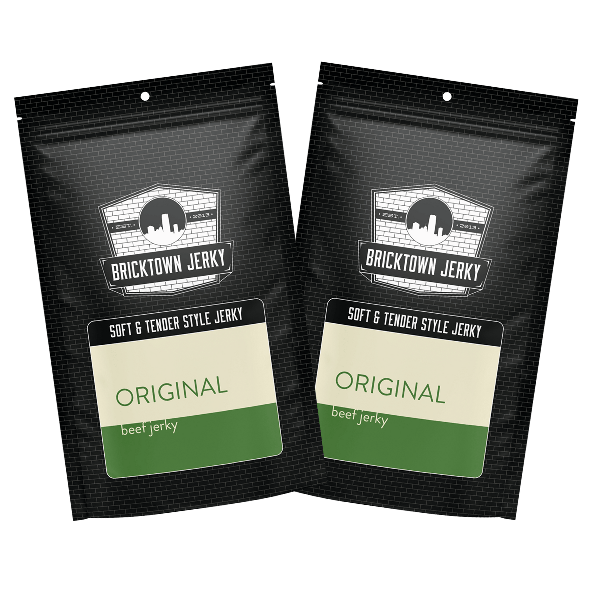 Soft and Tender Style Beef Jerky - Original - 1 Pound Bag by Bricktown Jerky