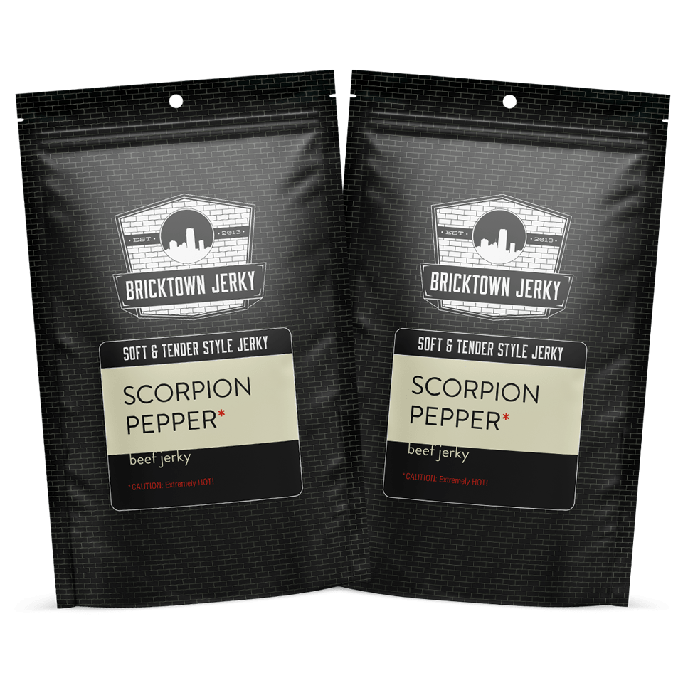 Soft and Tender Style Beef Jerky - Scorpion Pepper by Bricktown Jerky