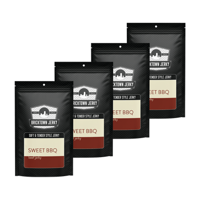 Soft and Tender Style Beef Jerky - Sweet BBQ - 1 Pound Bag by Bricktown Jerky