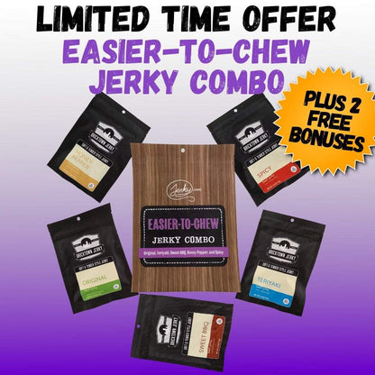Easier-to-Chew Jerky Combo Offer + 2 FREE Bonuses by Jerky.com