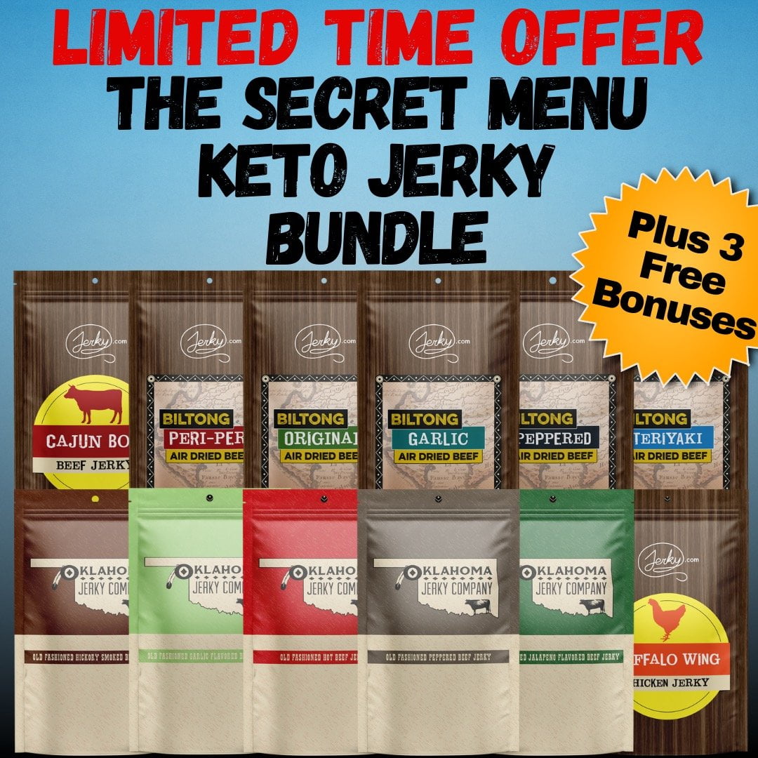 🤫 Secret Menu Keto Jerky Bundle + 3 FREE Bonuses! by Jerky.com