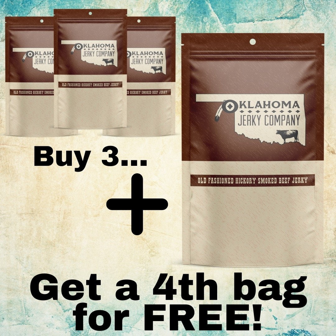 24 Hour Offer - Old Fashioned Style Hickory Beef Jerky - Buy 3 Get 1 FREE by Jerky.com