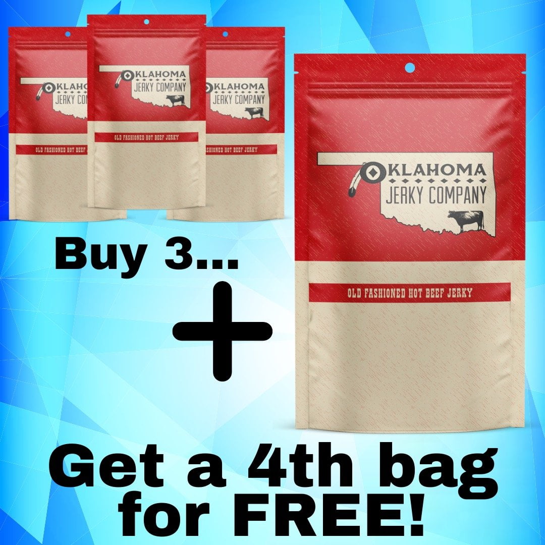 24 Hour Offer - Hot Old Fashioned Style Beef Jerky - Buy 3 Get 1 FREE by Jerky.com