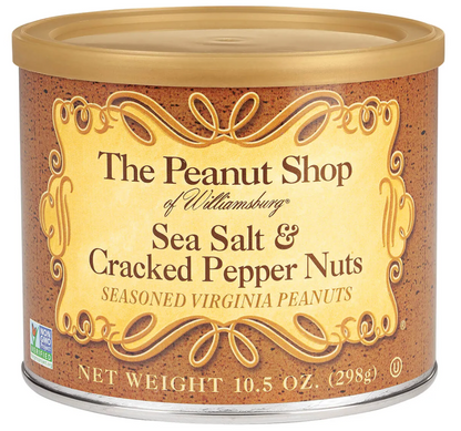 Seasoned Peanuts - Sea Salt and Cracked Pepper by The Peanut Shop
