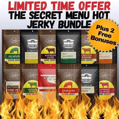 🤫 Secret Menu Hot Jerky Bundle + 2 FREE Bonuses! by Jerky.com