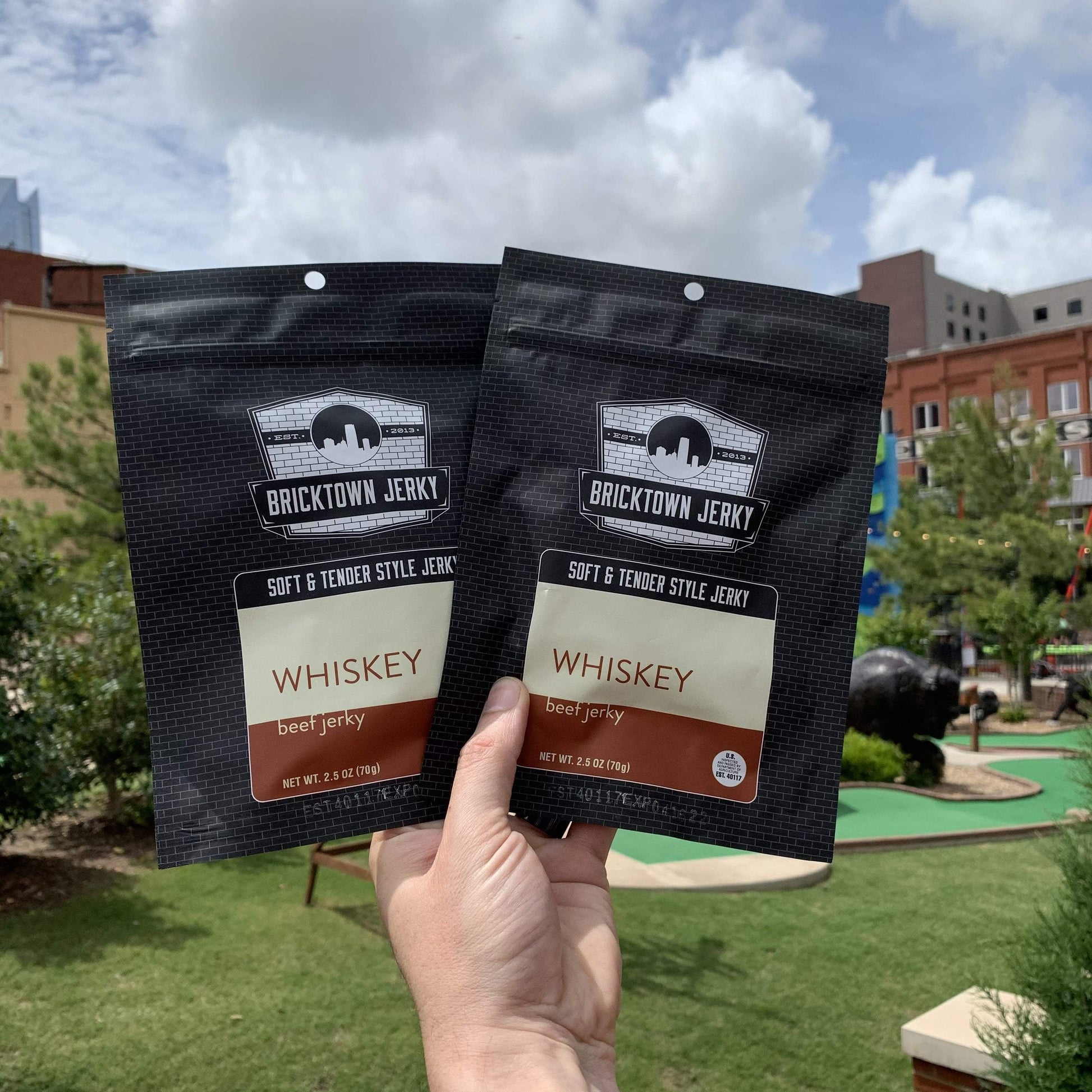 Soft and Tender Style Beef Jerky - Whiskey by Bricktown Jerky