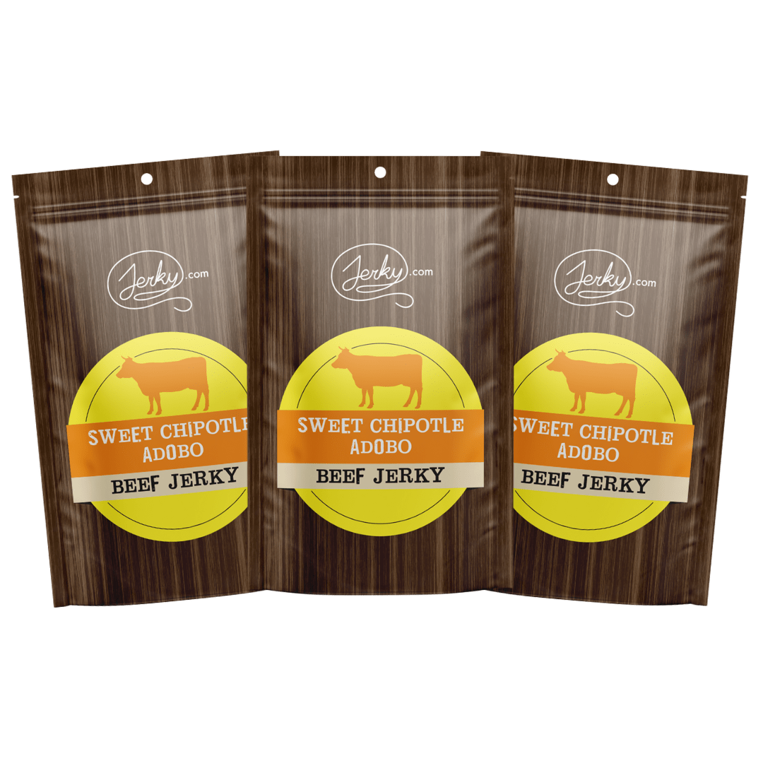 Sweet Chipotle Adobo Beef Jerky - 3 Pack by Jerky.com