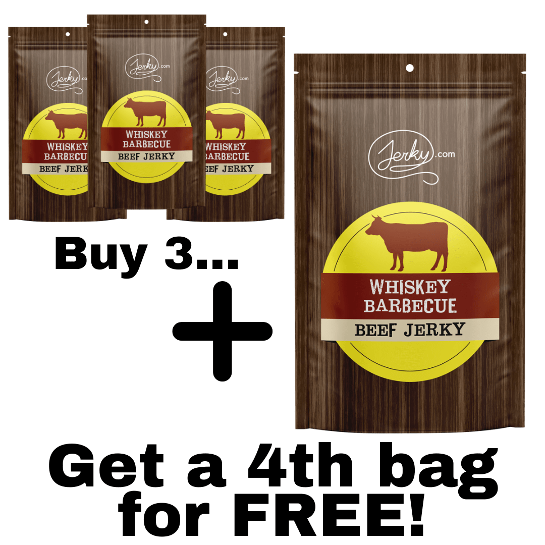 Whiskey BBQ Beef Jerky - Buy 3 Get 1 FREE by Jerky.com