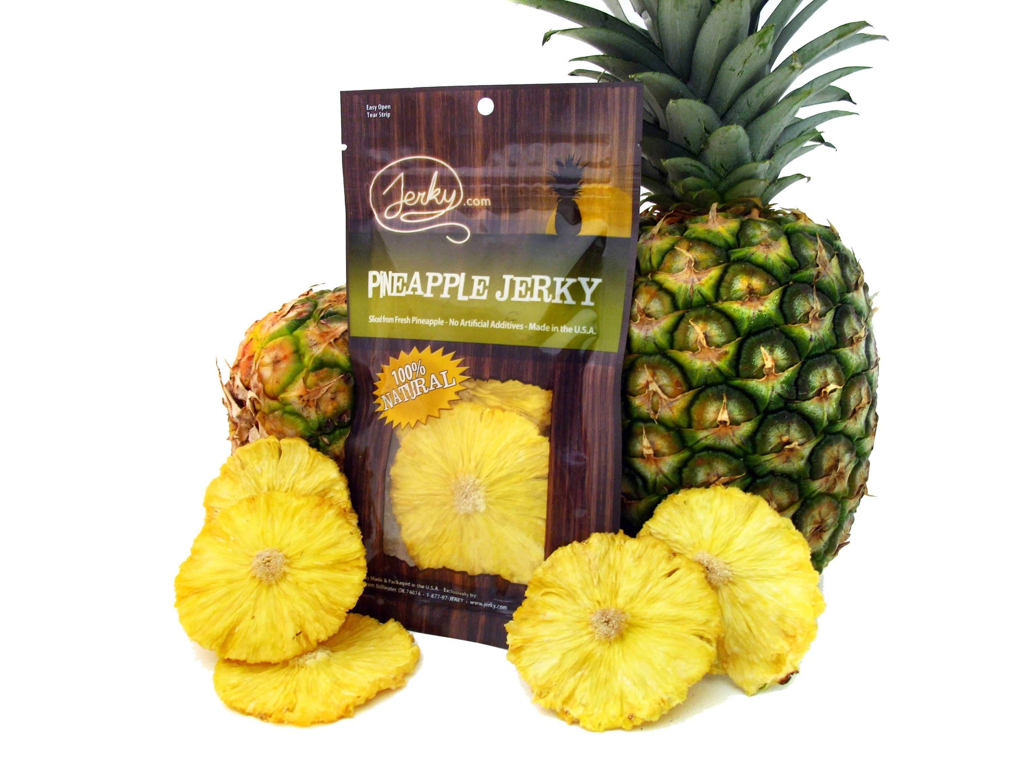 Pineapple Jerky Made with 2 ingredients pineapple & honey
