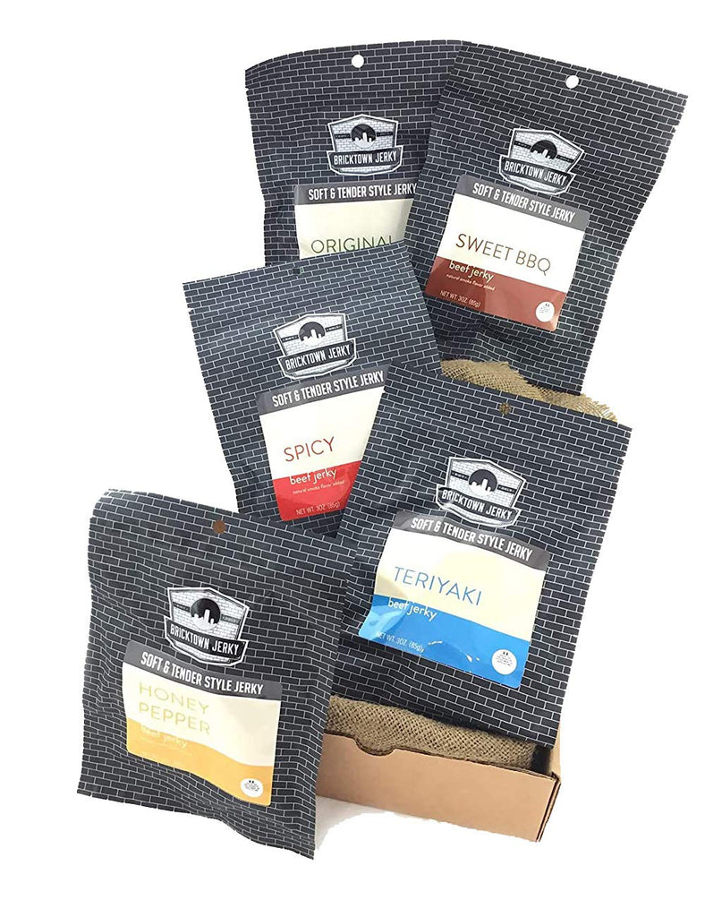 Soft and Tender Style Beef Jerky Gift Box by Bricktown Jerky